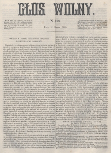 Głos Wolny. 1868, nr 168