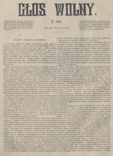 Głos Wolny. 1868, nr 188