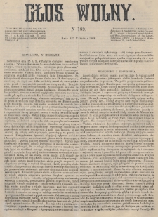 Głos Wolny. 1868, nr 189