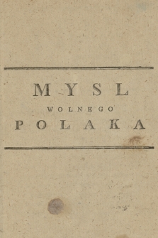 Mysl Wolnego Polaka