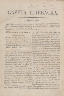 Gazeta Literacka. No 1 (2 stycznia 1821)