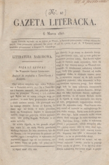Gazeta Literacka. No 10 (6 marca 1821)