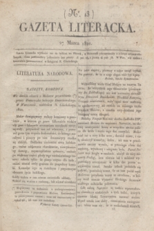 Gazeta Literacka. nr 13 (27 marca 1821)