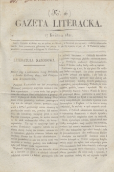 Gazeta Literacka. nr 16 (17 kwietnia 1821)