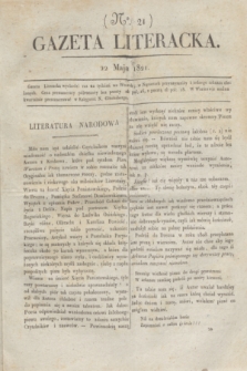 Gazeta Literacka. nr 21 (22 maja 1821)