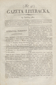 Gazeta Literacka. nr 25 (19 czerwca 1821)