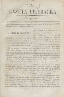Gazeta Literacka. nr 27 (3 lipca 1821)