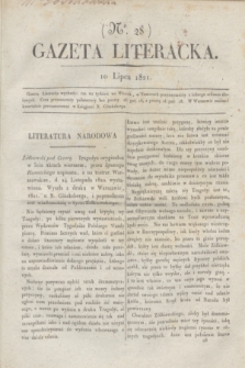 Gazeta Literacka. nr 28 (10 lipca 1821)