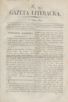 Gazeta Literacka. nr 29 (17 lipca 1821)