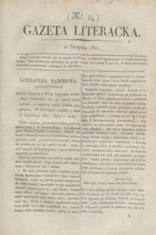 Gazeta Literacka. nr 34 (21 sierpnia 1821)