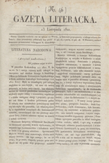 Gazeta Literacka. No 46 (13 listopada 1821)