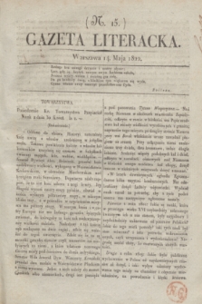 Gazeta Literacka. [T. I], nr 15 (14 maja 1822)