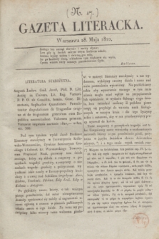 Gazeta Literacka. [T. I], nr 17 (28 maja 1822)