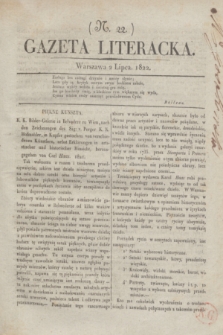 Gazeta Literacka. [T. II], nr 22 (2. Lipca 1822)