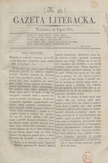 Gazeta Literacka. [T. II], nr 23 (16 lipca 1822)