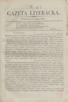Gazeta Literacka. [T. II], nr 24 (23. Lipca 1822)