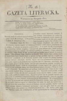 Gazeta Literacka. [T. II], nr 28 (20 sierpnia 1822)