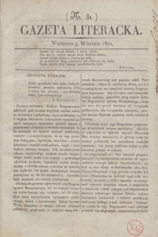 Gazeta Literacka. [T. II], nr 31 (9 września 1822)