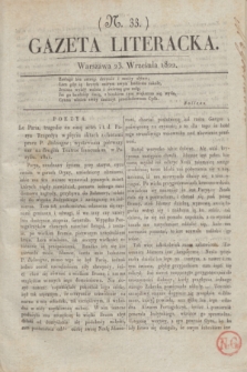 Gazeta Literacka. [T. II], nr 33 (23 września 1822)