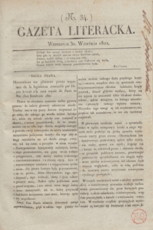 Gazeta Literacka. [T. II], nr 34 (30 września 1822)