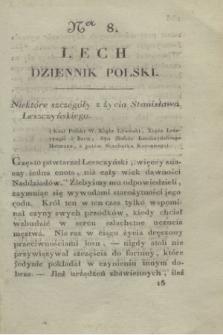 Lech : dziennik polski. T.1, Ner 8 (1823)