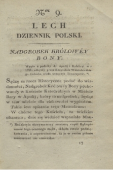 Lech : dziennik polski. T.1, Ner 9 (1823)