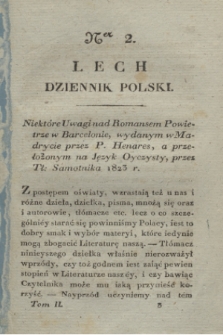 Lech : dziennik polski. T.2, Ner 2 (1823)