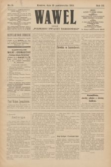 Wawel : organ „Polskiego Związku Narodowego”. R.3, nr 11 (15 października 1910)