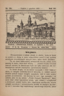Wawel : organ Polskiego Związku Narodowego w Krakowie. R.12, nr 134 (1 grudnia 1925)