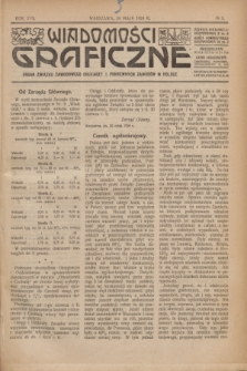 Wiadomości Graficzne : organ związku zawodowego drukarzy i pokrewnych zawodów w Polsce. R.17 [i.e.16], № 3 (20 maja 1924)