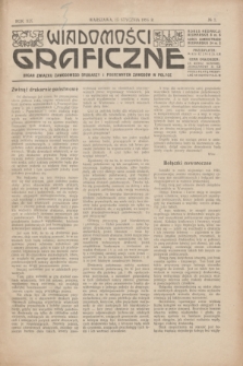 Wiadomości Graficzne : organ związku zawodowego drukarzy i pokrewnych zawodów w Polsce. R.19 [i.e.18], № 2 (15 stycznia 1926)