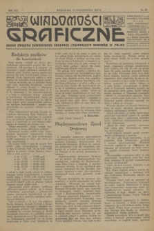 Wiadomości Graficzne : organ związku zawodowego drukarzy i pokrewnych zawodów w Polsce. R.19, nr 20 (15 października 1927)