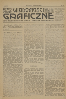 Wiadomości Graficzne : organ związku zawodowego drukarzy i pokrewnych zawodów w Polsce. R.19, nr 24 (15 grudnia 1927)