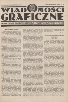 Wiadomości Graficzne : organ związku zawodowego drukarzy i pokrewnych zawodów w Polsce. R.22, nr 19 (1 października 1930)