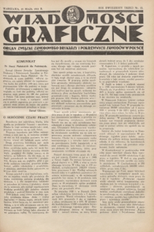 Wiadomości Graficzne : organ związku zawodowego drukarzy i pokrewnych zawodów w Polsce. R.23, nr 15 (25 maja 1931)