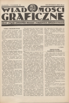 Wiadomości Graficzne : organ związku zawodowego drukarzy i pokrewnych zawodów w Polsce. R.23, nr 26 (5 października 1931)