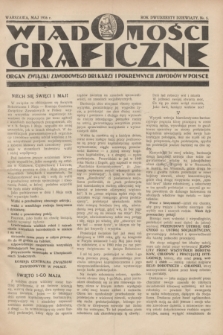 Wiadomości Graficzne : organ związku zawodowego drukarzy i pokrewnych zawodów w Polsce. R.29, nr 5 (maj 1936)