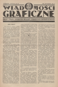 Wiadomości Graficzne : organ związku zawodowego drukarzy i pokrewnych zawodów w Polsce. R.30, nr 11 (listopad 1937)