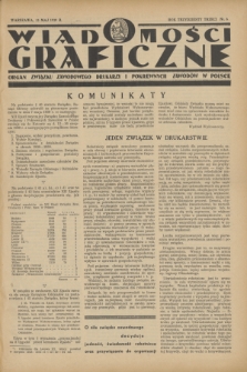 Wiadomości Graficzne : organ związku zawodowego drukarzy i pokrewnych zawodów w Polsce. R.33, nr 6 (15 maja 1939)