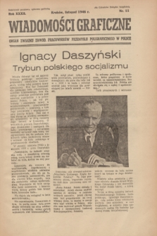 Wiadomości Graficzne : organ związku zawod. pracowników przemysłu poligraficznego w Polsce. R.32, nr 11 (listopad 1946)