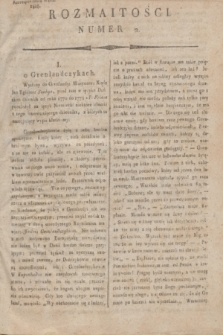Rozmaitości : do numeru ... Gazety Korrespondenta Warsz. 1818, nr 2
