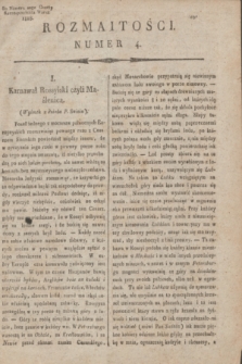 Rozmaitości : do numeru 20go Gazety Korrespondenta Warsz. 1818, nr 4