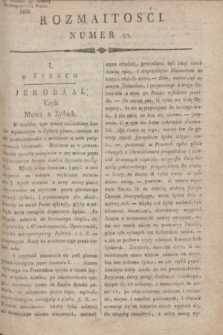 Rozmaitości : do numeru 55 Gazety Korrespondenta Warsz. 1818, nr 22
