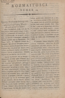 Rozmaitości : do numeru 61 Gazety Korrespondenta Warsz. 1818, nr 24