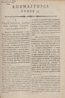 Rozmaitości : do numeru 96 Gazety Korrespondenta Warsz. 1818, nr 50