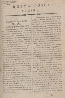 Rozmaitości : do numeru 104 Gazety Korrespondenta Warsz. 1818, nr 55