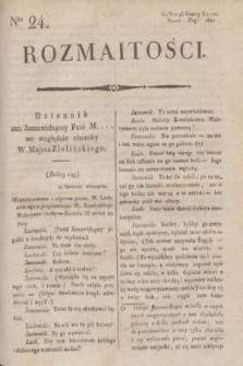 Rozmaitości : do nru 96 Gazety Korresp. Warsz. i Zagr. 1820, Ner 24