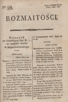 Rozmaitości : do nru 106 Gazety Korresp. Warsz. i Zagr. 1820, Ner 28
