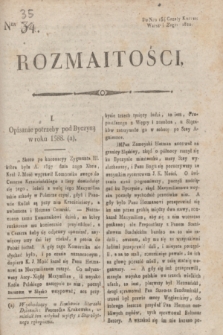 Rozmaitości : do nru 164 Gazety Korresp. Warsz. i Zagr. 1820, Ner 35