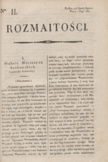 Rozmaitości : do nru 108 Gazety Korresp. Warsz. i Zagr. 1821, Ner 11